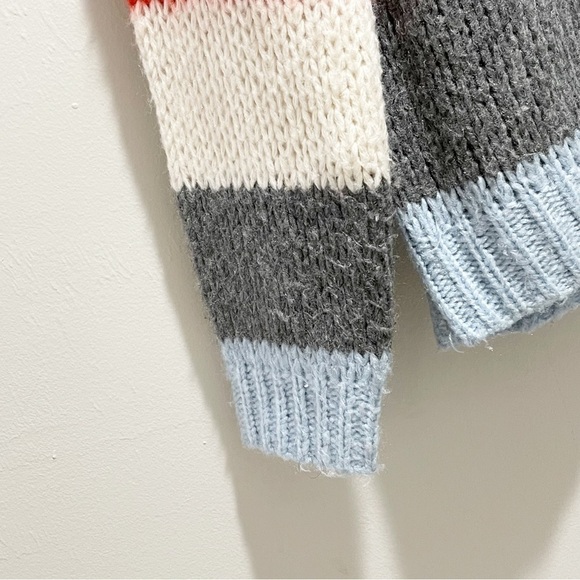 TELLURIDE CLOTHING CO Women’s Multicolor Stripe Crew Neck Pullovert Sweater Sz L - Picture 4 of 8